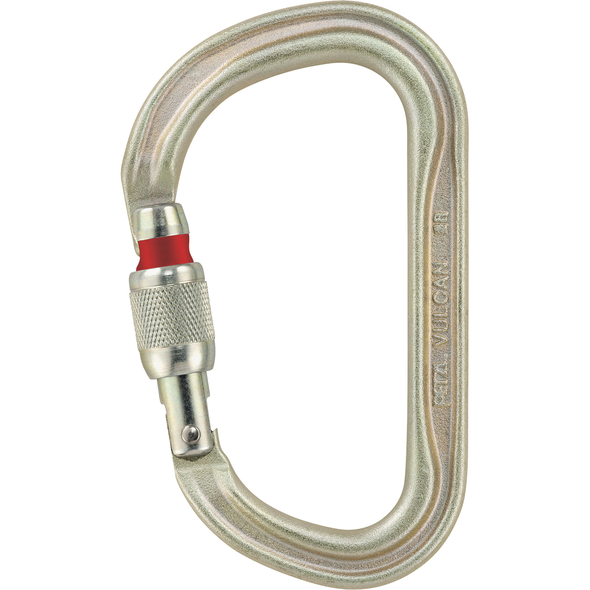 Petzl Vulcan Carabiner with Screw-Lock, 29mm Gate, 10,116-lb. Force, Steel, Model# M073AA00